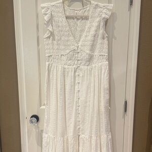Anthropologie Peregrine Dress in White